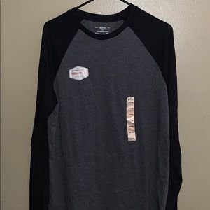 Black and Grey Long Sleeve Shirt